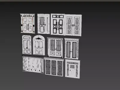 European style door design Texture