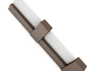 Concrete Fence 03 3D model