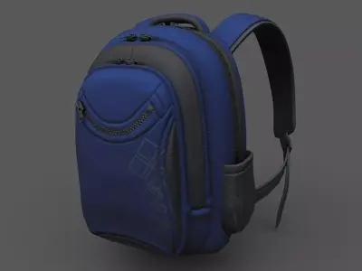 Backpack human ver5 Low-poly 3D model