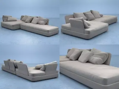 Cove sofa 01 3D model