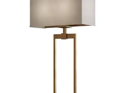 Rectangular Shaded 2 Light Wall Sconce Low-poly 3D model