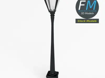 Garden lamp post 2 3D model