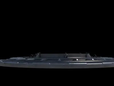 Sci-Fi Platform Cyberpunk Spaceship 3D model 3D model