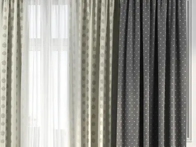Curtain Set 148 3D model