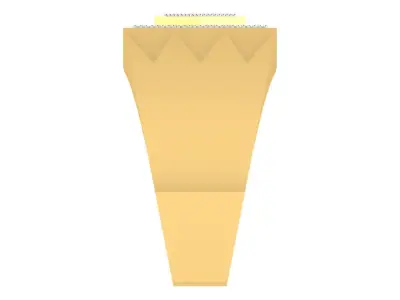 Light Weight Yellow Gold Diamond Ring  -ZA RN 4231 3D print model