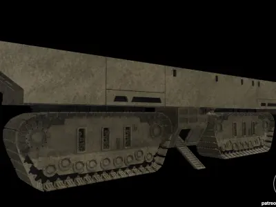 Star Wars Sandcrawler Exterior Diorama for action figures 3D print model