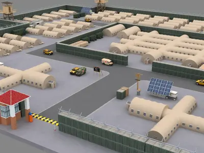  Military Base Security Area 