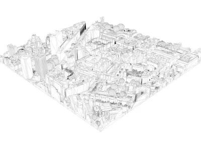 London city tile Level 2 block TQ2979 South East 3D model