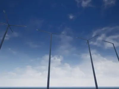 Street Lamp Poles Low-poly 3D model