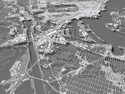 Cityscape San Diego  California USA 3D model