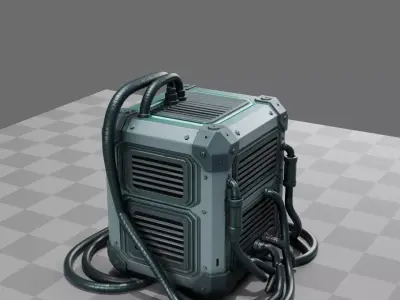 Cyberpunk Street Generator 3D model