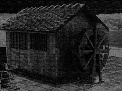 Hut Old House Low-poly 3D model