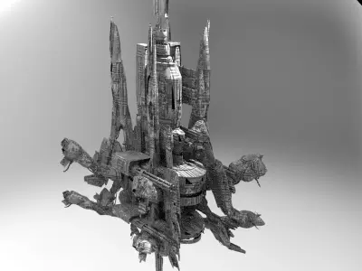 Sci-Fi Droid 4 3D model