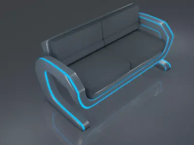 Sci fi Sofa 3D model