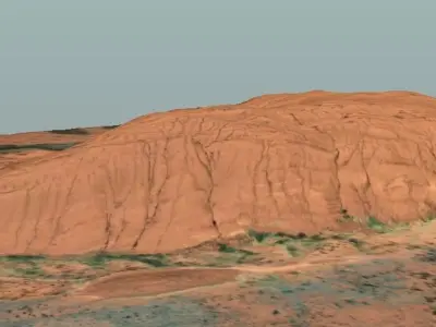 Uluru Ayers Rock 3D model Low-poly 3D model