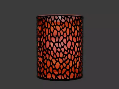 Caged Flames Wax Warmer Free low-poly 3D model