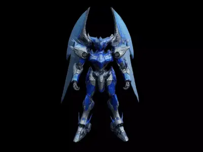 Robots Pack 7 Low-poly 3D model
