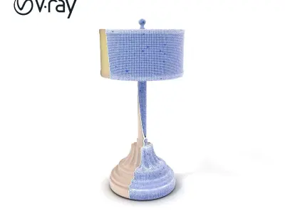 Elegant Table Lamp D Model Pack Low-poly 3D model