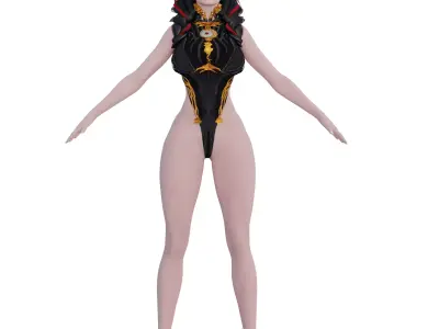 Bayonetta Low-poly 3D model