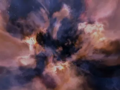 VR 360 extreme space environment - HDRI Panoramic Sky v20 Low-poly 3D model