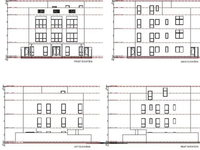 Apartment Building Concept 3D model