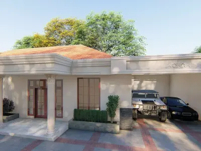 CLASSIC AMERICAN HOME DESIGN 3D model