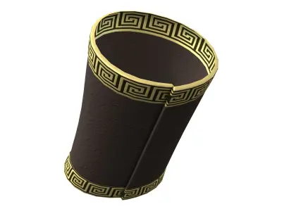 Female Roman Arm Bands Low-poly 3D model