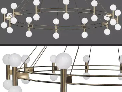 Large Scandinavian Chandelier 3D model