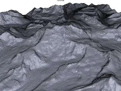 Jongsong Mountain China India Nepal 3D model