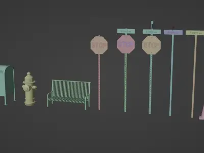 Street Assets 1 3D model