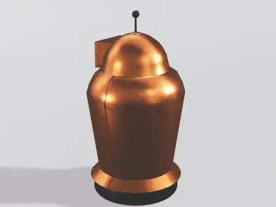 Hover Bot Low-poly 3D model