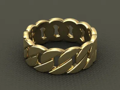 Link Chain Ring full size 4-12 US 3D print model
