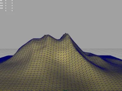 3d Terrain Desert 3D model