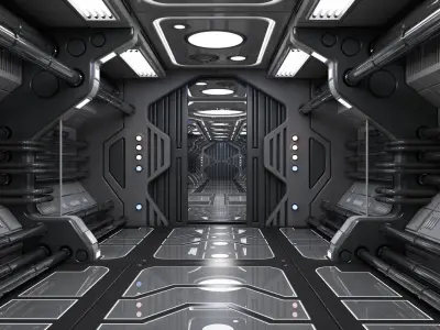 Sci Fi Interior 6 3D model
