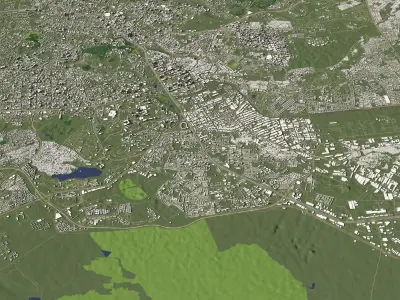 Nairobi Kenya - city and urban 3D model