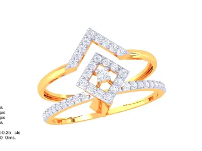 Women Ring  Render 3dm STL OBJ FBX Details 3D print model 140