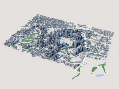 Merdeka 118 Petronas Towers Kuala Lumpur Malaysia 3D model