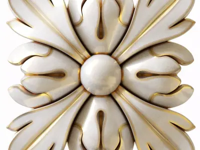 Square rosette 008 3D model