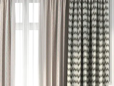 Curtain Set 265 3D model