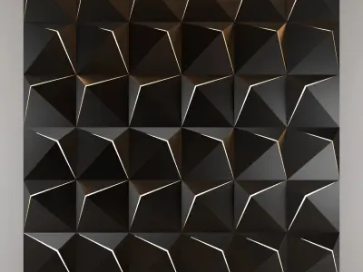 3d panel 15 Low-poly 3D model