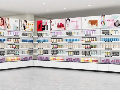 Makeup store 3D model 3D model