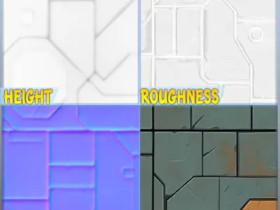 SciFi Seamless Texture Texture 48