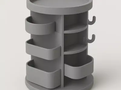 Floor-Standing Tower Organizer 3D print model