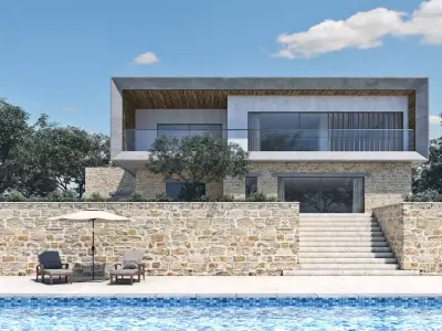 Exterior House Scene 3D model