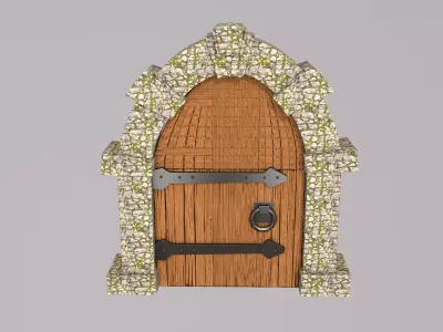 Medieval Door 3D model