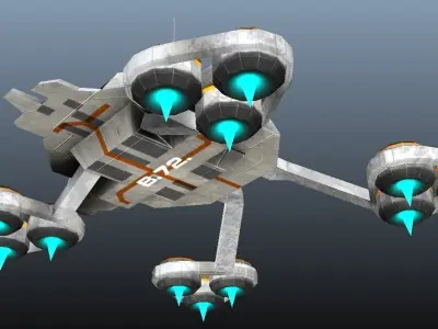 Base 72 Low-poly 3D model