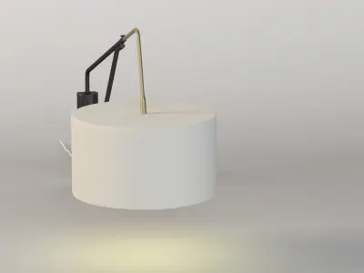 Mid Century Overarching Wall Sconce 3D model
