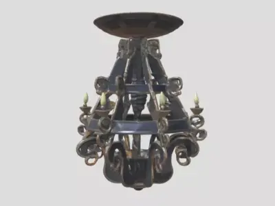 Chandelier by Tripo Free low-poly 3D model