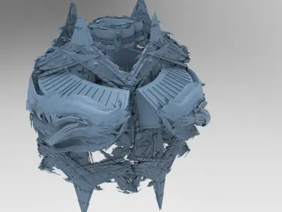 Deep Sea squid tower 4 3D model