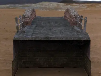 Country Lane Bridge 3D model